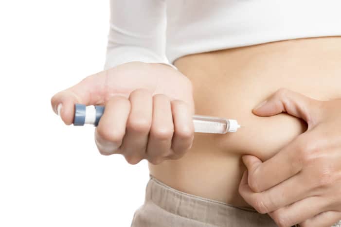 injecție incorectă a insulinei